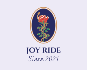 Flower Rose Pendant logo design