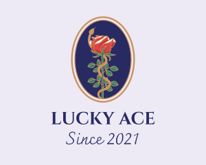 Flower Rose Pendant logo design