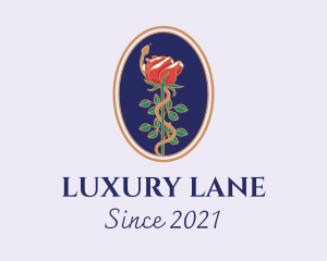 Flower Rose Pendant logo design