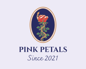 Flower Rose Pendant logo design