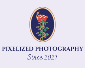 Flower Rose Pendant logo design