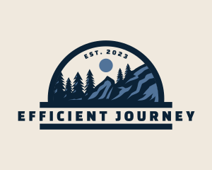 Outdoor Nature Mountain Camping logo design