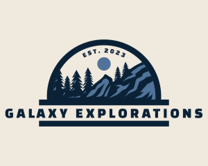 Outdoor Nature Mountain Camping logo design