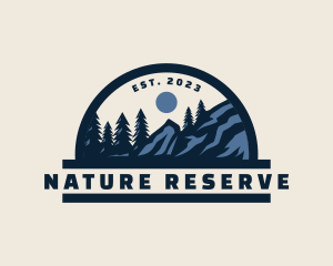 Outdoor Nature Mountain Camping logo design