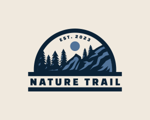 Outdoor Nature Mountain Camping logo design