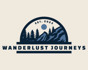 Outdoor Nature Mountain Camping logo design