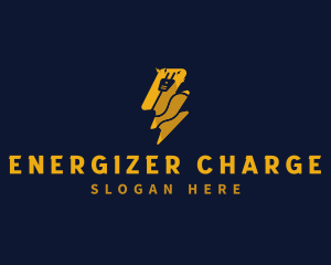 Plug Electricity Energy logo design