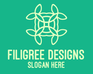 Organic Flower Pattern logo design