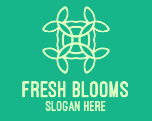 Organic Flower Pattern logo design