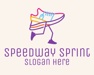 Colorful Running Shoe logo