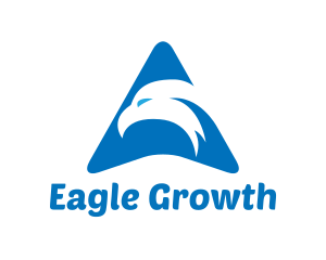 Blue Eagle Bird Arrow logo design