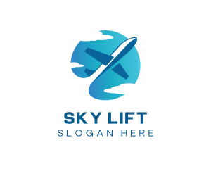 Flight Plane Logistics logo design