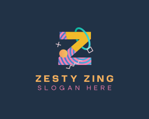 Pop Art Letter Z logo design