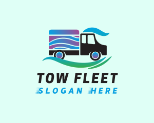 Truck Wave Swoosh logo design