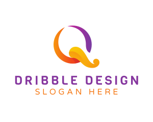 Colorful Elegant Q logo design