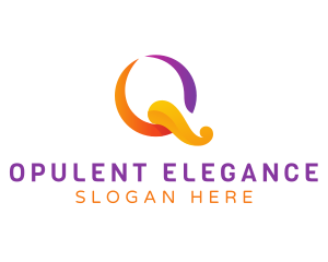 Colorful Elegant Q logo