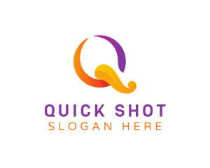 Colorful Elegant Q logo design