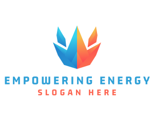 Ice Fire Sustainable Energy logo design