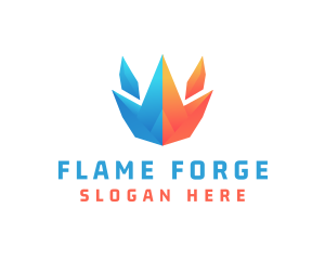 Ice Fire Sustainable Energy logo design