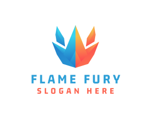 Ice Fire Sustainable Energy logo design