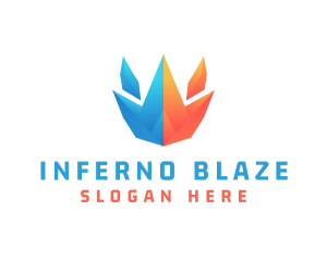 Ice Fire Sustainable Energy logo design