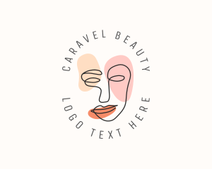 Makeup Beauty Woman Fashion logo design