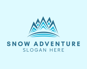 Abstract Mountain Climbing logo
