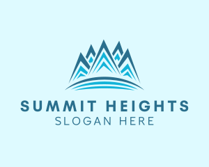 Abstract Mountain Climbing logo