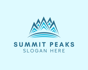 Abstract Mountain Climbing logo