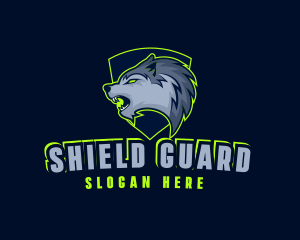 Wolf Crest Shield logo design