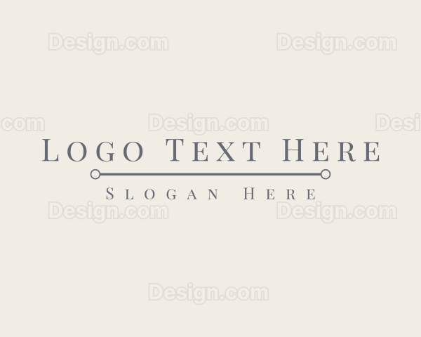 Luxury Brand Wordmark Logo