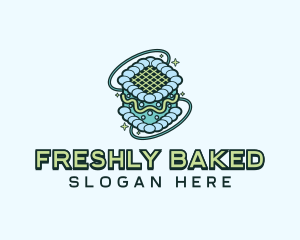 Retro Pastry Cake logo design