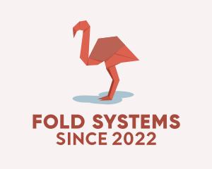 Flamingo Paper Origami  logo