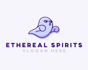 Creepy Spirit Ghost logo design