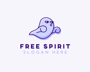 Creepy Spirit Ghost logo design