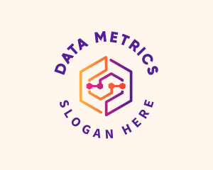 Technology Data Circuit logo design