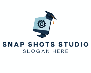 Computer Graduate Cap logo