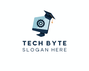 Computer Graduate Cap logo