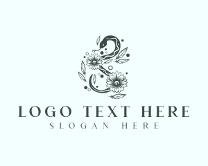 Flower Snake Boho logo