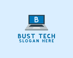 Tech Laptop Tech Repair logo design