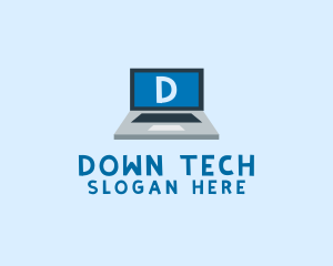 Tech Laptop Tech Repair logo design