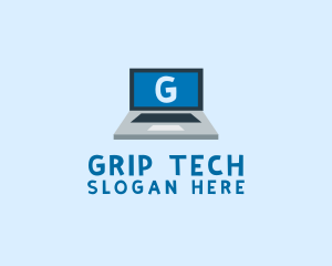 Tech Laptop Tech Repair logo design