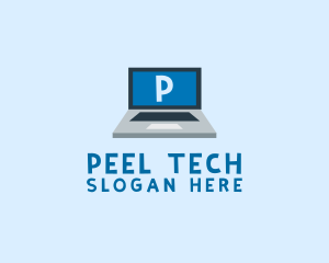 Tech Laptop Tech Repair logo design