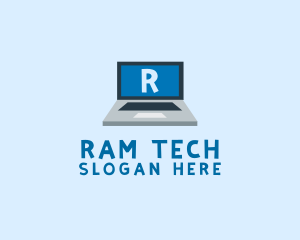 Tech Laptop Tech Repair logo design