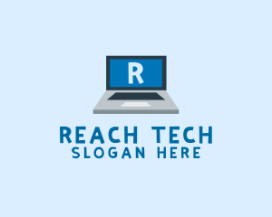 Tech Laptop Tech Repair logo design