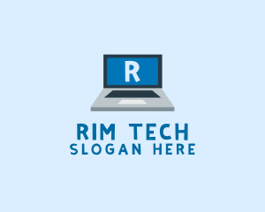 Tech Laptop Tech Repair logo design