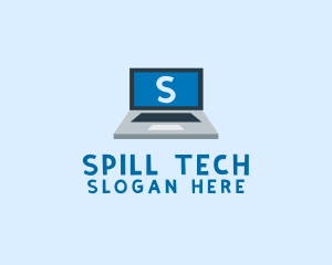 Tech Laptop Tech Repair logo design