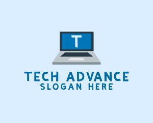 Tech Laptop Tech Repair logo design