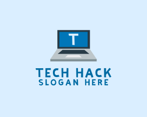 Tech Laptop Tech Repair logo design