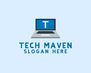 Tech Laptop Tech Repair logo design